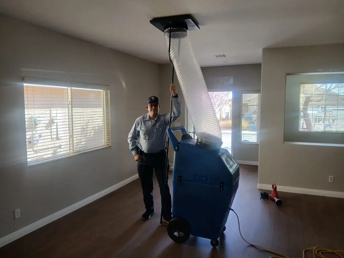Professional Dryer Vent Cleaning work inside a Aubrey home
